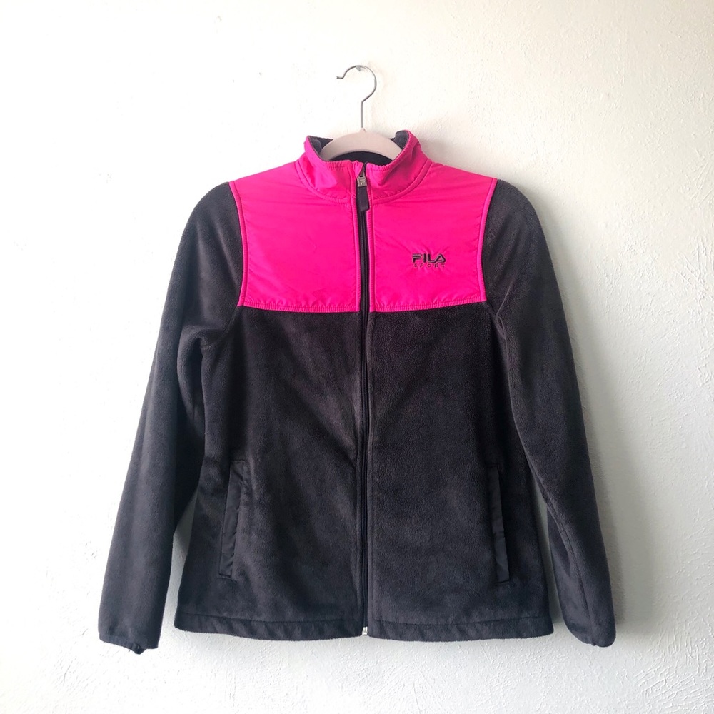 🎉 Final Price Fila gray & pink jacket size XS C10